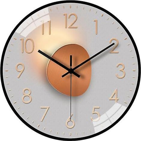 Este reloj de pared moderno, silencioso y a pilas de 8 pulgadas es adecuado para decorar salas de estar, dormitorios, cocinas, oficinas, aulas y otros espacios, como se muestra en la imagen.