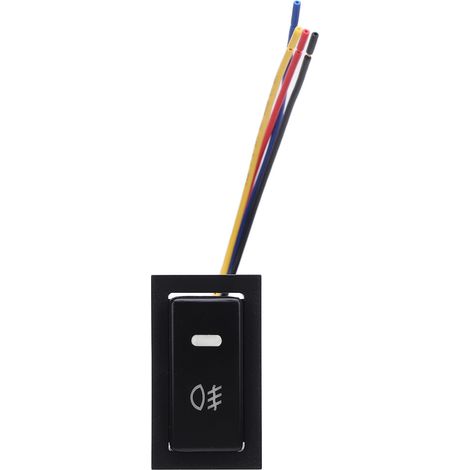 Interrupteur à bouton-poussoir 4 pôles 12V avec indicateur lumineux de fond LED pour phare antibrouillard DRL Bar Camry Hiace (1/5)