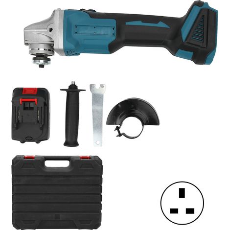Meuleuse d'angle sans fil électrique, polisseuse rechargeable à batterie, machine de polissage industrielle, fiche UK 110-240V (1/5)