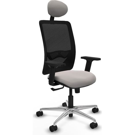 Chaise de bureau piqueras y crespo Zulema noir mousse découpée (1/2)