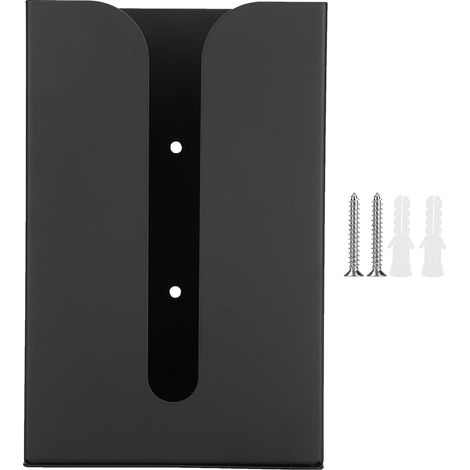 Taschentuchboxhalter, schwarze Aluminium-Wandabdeckung, rechteckige Abdeckung für Taschentuchbox, Handtuchaufbewahrungsbox (1/5)