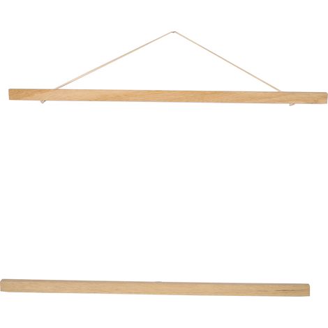 Cadre Photo Magnetique - Bois Recompressé - 50 cm - Pour Affiches Impressions Photos Tissus - Lot de 4 Barres (1/5)