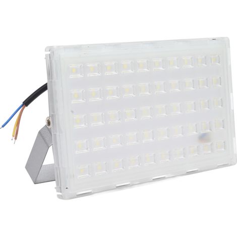 Projecteur LED 50 W étanche IP66, ultra-lumineux, pour éclairage paysager de jardin, garage ou terrasse (220 V). (1/5)