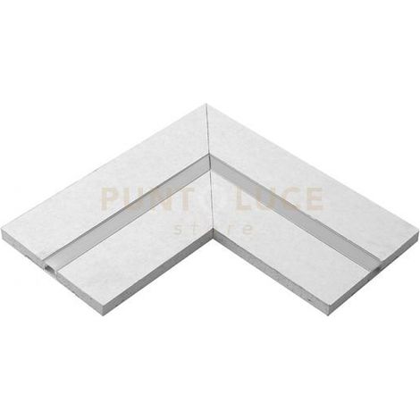 PCALA2- RACCORDO MEDIO A "L" PER PROFILI/STRISCE LED 2 PEZZI PER CARRARA "M"