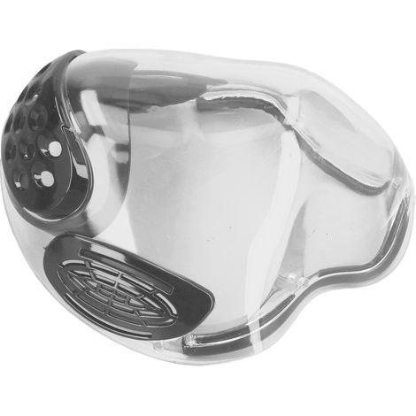Masque anti-buée adulte gris, visière transparente en PC anti-projections, protection respiratoire avec filtre, écran facial pour enseignant (1/5)