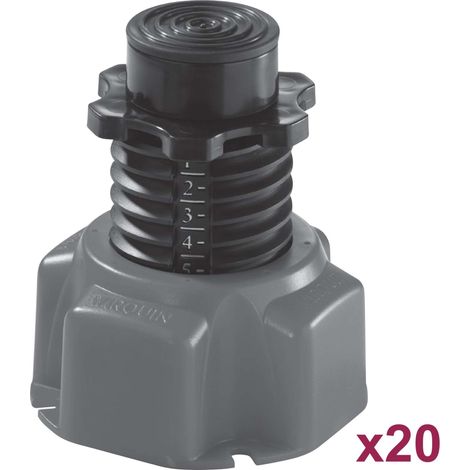 Lot de 20 pieds pour receveur de douche Wirquin réglables en hauteur de 88 à 172mm