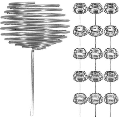 Lot de 20 paniers à engrais pour bonsaï : récipients en acier inoxydable pour la nutrition des plantes, adaptés aux orchidées et aux pots de fleurs – accessoire de jardinage pour une fertilisation pré (1/4)