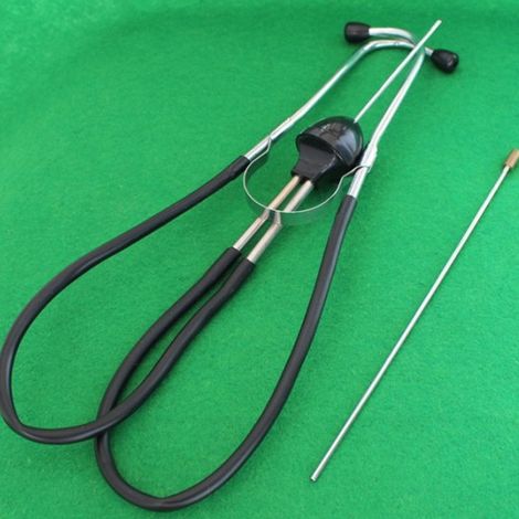 Stéthoscope cylindrique pour mécaniciens automobiles, outil de diagnostic moteur en acier inoxydable, outil auditif (1/5)