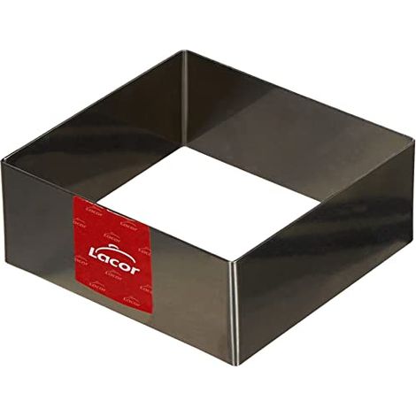 Lacor 68411 Stampo per pasticceria in acciaio INOX, 10 x 10 cm (1/3)