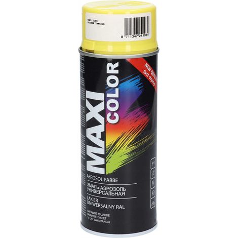 SMALTO GIALLO LUCIDO MAXI COLOR 400ML SPRAY MOTIP (1/5)