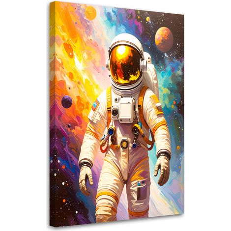 Wandbild Astronaut Weltraum Planeten 60x90 cm (1/5)