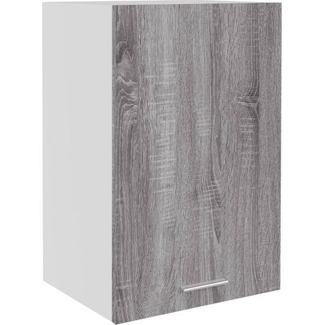 Hanging Cabinet Lyon Grey Sonoma 39.5x31x60 cm Engineered Wood vidaXL