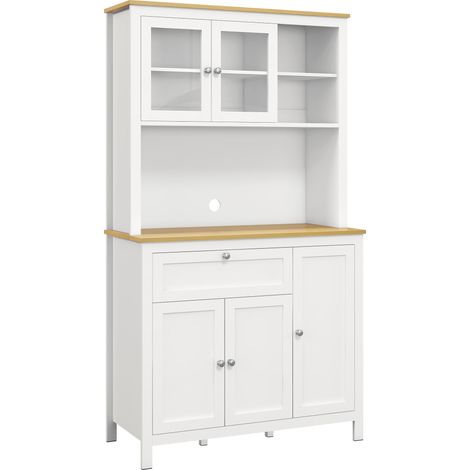 Buffet de cuisine ISIA aspect bois clair et blanc (1/5)