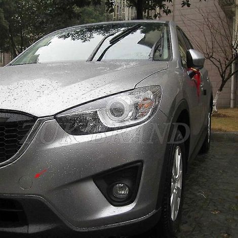 Abdeckung für die Abschleppöse an der vorderen Stoßstange für Mazda CX-5 CX-5 I KE 2012 2013 2014 2015 2016, lackiert in Silber