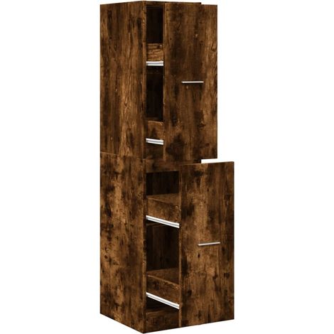 Maison Exclusive - Armadietto da Farmacia Rovere Fumo 30x41x144,5 cm in Truciolato