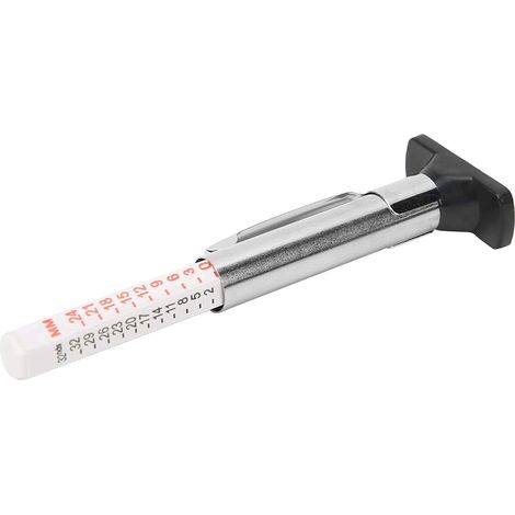 Jauge de profondeur de sculpture en acier inoxydable, compatible avec tous types de pneus de véhicules (Couleur : Monochrome) (1/5)
