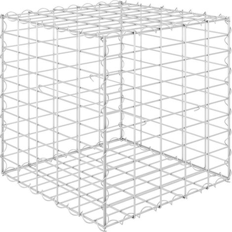 Maison Exclusive - Würfel-Gabionen-Hochbeet Stahldraht 50x50x50 c