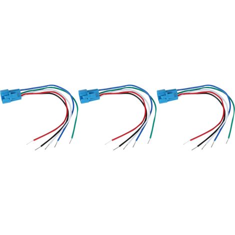 Connecteur de commutateur de bouton en métal de 16mm, fil de prise de prise d'installation rapide 5 broches 3 pièces pour commutateurs Push (1/5)