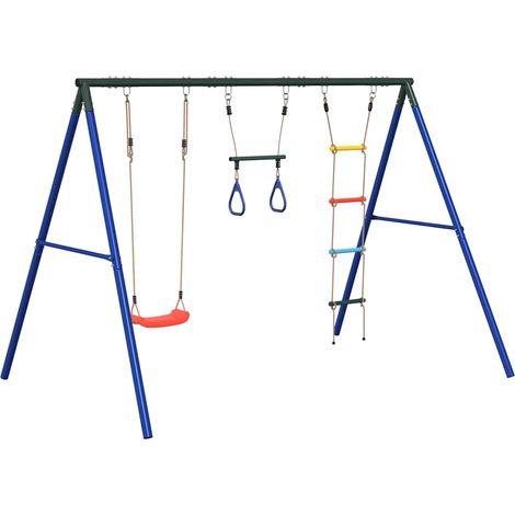 Maison Exclusive - Schaukel-Set mit Schaukelsitz Trapez und Stric
