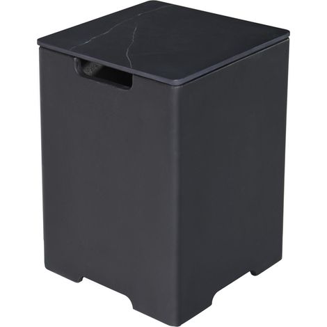 Cache bouteille de gaz en porcelaine de marbre avec Base GFRC bulgarie noir,  40, 3x40, 3x63, 2 (1/2)