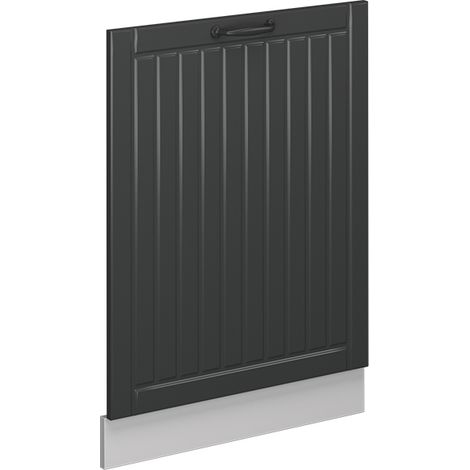 Panel frontal del lavavajillas Fame-Line, Antracita casa de campo, 60 cm sin encimera, Vicco (1/5)