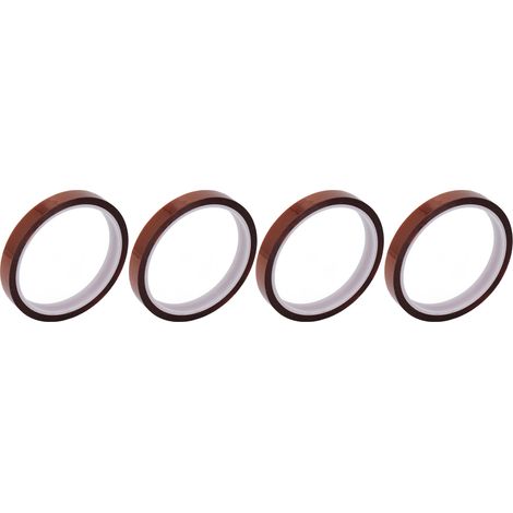 4 Stück antistatisches Polyimid-Klebeband, hochtemperaturbeständig, elektrische Isolierung, 12 mm breit, Wärmedämmband für Elektronikreparaturen. (1/5)