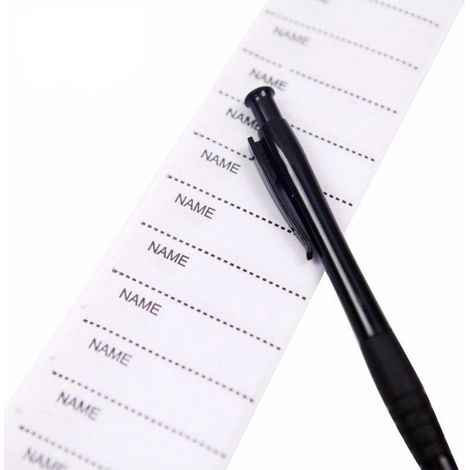 Étiquettes adhésives pour vêtements lot de 200 inscriptibles et lavables pour identification des vêtements (1/4)