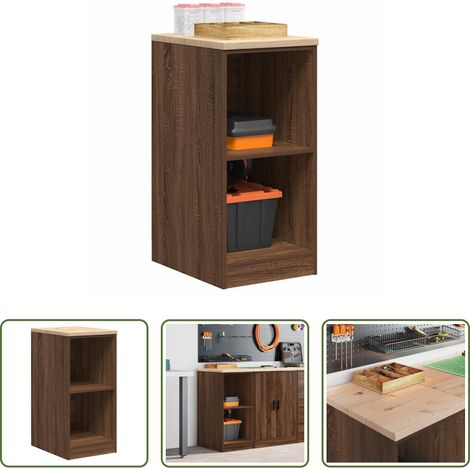 vidaXL Holzschrank - Garagen-Aufbewahrungsschrank 40x51x85 cm Massivholz Kiefer (1/5)
