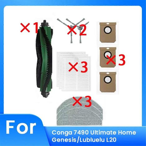 12 accessoires pour robot aspirateur domestique Ultimate 7490 (1/5)