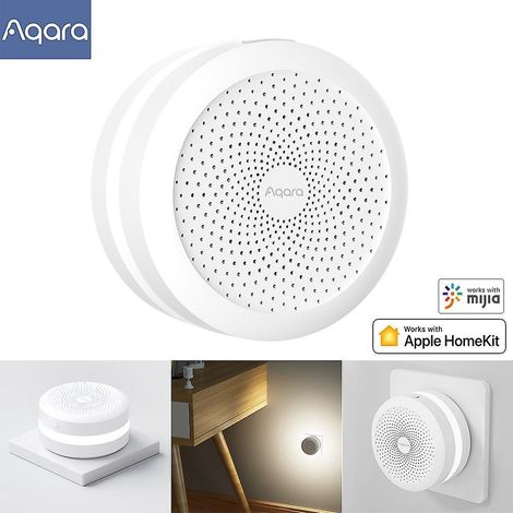 Aqara M1S Hub Aqara Zigbee Gateway With RGB LED Night Light Built-in Speaker Smart Linkage Gateway W