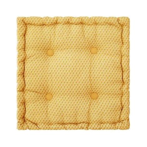 Atmosphera – Coussin de sol en coton 40 x 40 cm – Motif Otto – Design capitonné avec boutons contrastés – Pour intérieur cosy - OTTO 40 X