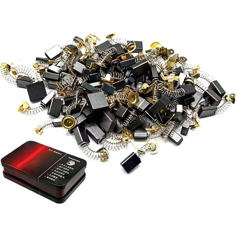 Lot de 100 balais charbon pour outils électroportatifs (1/5)