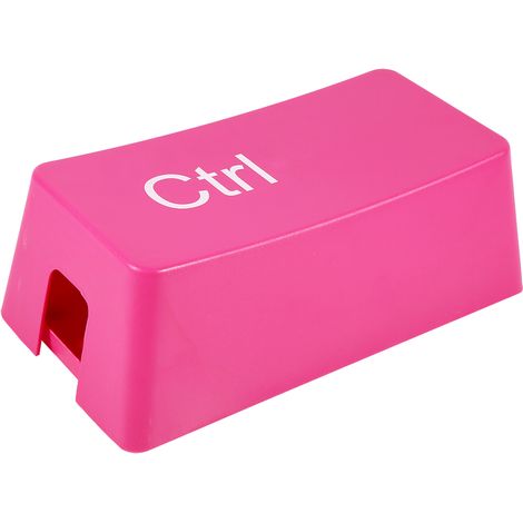 Boîte De Rangement Câbles En Forme De Touche Ctrl - Abs Robuste - Pour Bureau Et Salon - 1 Pièce (1/5)