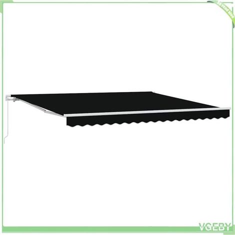 Auvent rétractable - FAFEICY - 3330591 - Rayé - 100% polyester - 400x300x165 cm (1/5)