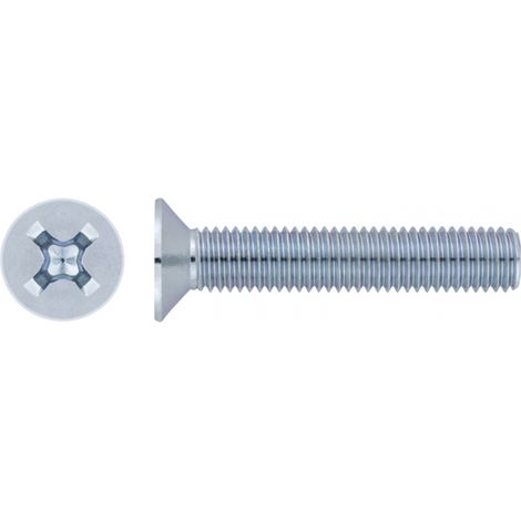 500 vis métrique PH2, tête fraisée M4 x 16 mm DIN-965 zingué - T9650416Z - Index (1/2)