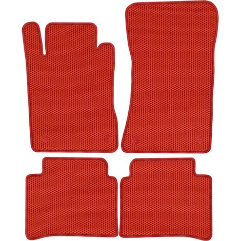 Tapis de sol dédiés pour Mercedes-Benz Classe E W211 (2002-2009) - EVA alvéolé rouge (1/5)