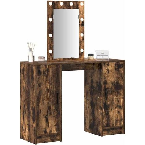 Coiffeuse en Bois d'Ingénierie Marron, 102 x 33 x 135 cm (1/5)
