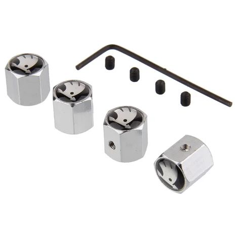 (B) Bouchons de tige de valve de voiture antivol adaptés pour Rapid Kodiaq GT Yeti Octavia 3 Fabia Superb Karoq Kamiq Scala Roomster Kodiak Citigo (1/5)