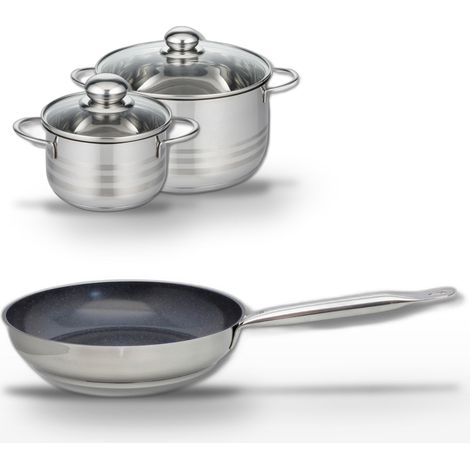 Lot Poêle 24cm & 2 Faitouts 16/20cm Elo Profi Therm Platinum (1/5)