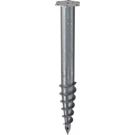 KRINNER Schraubfundament M Länge 800 mm Ø 76 mmGewinde M12 4,2 kg Stahl (1/2)