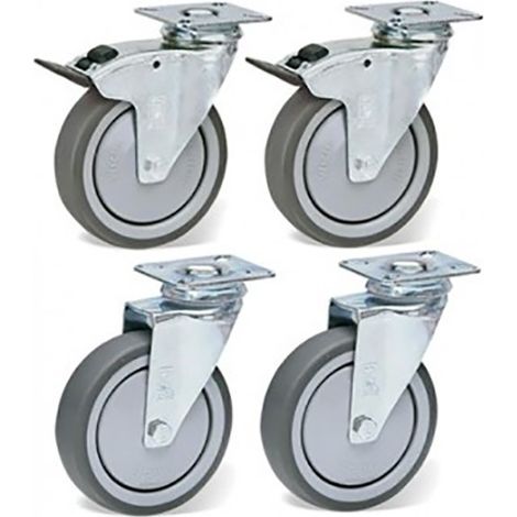 Kit 4 Roulettes - 110/180H - Sofraca