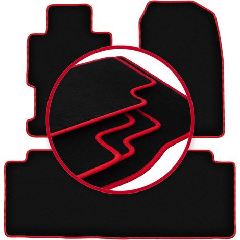 Alfombrillas CARLUX-RED para Honda Civic VII 5 puertas (2001-1007)