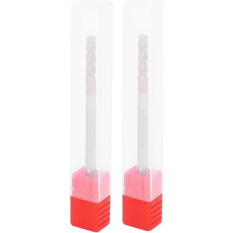 2 fraises en acier au tungstène, 4 dents, outils pour le travail du bois CNC, 4 x 75 x 4 dents