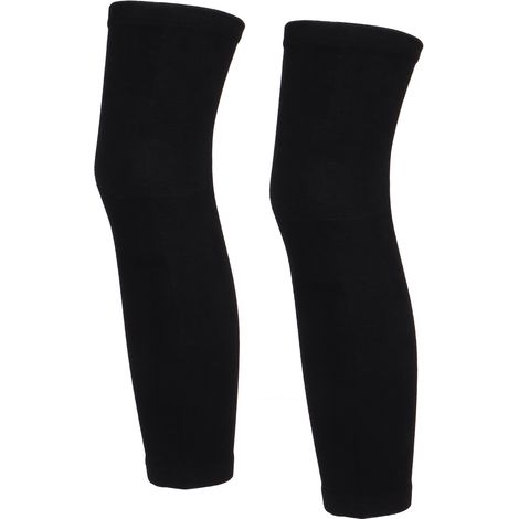 Genouillères chauffantes en polyester respirant, maintien élastique, protection hivernale, anti-froid, pour sport et quotidien. (1/5)