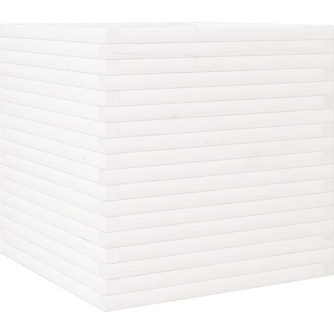 Maison Exclusive - Jardinera de madera maciza de pino blanca 70x7
