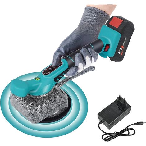 Fliesen-Vibrationsnivelliermaschine, 5 Geschwindigkeitsstufen einstellbar, kabelloser Betrieb, 1 Batterie (1/2)