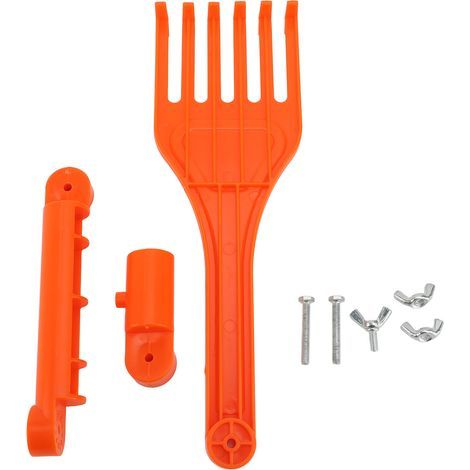 Hand rake with rotating ABS handle, for small leaves, mini garden rake for lawn, yard, flower bed, shrubs, roof gutter (1/5)