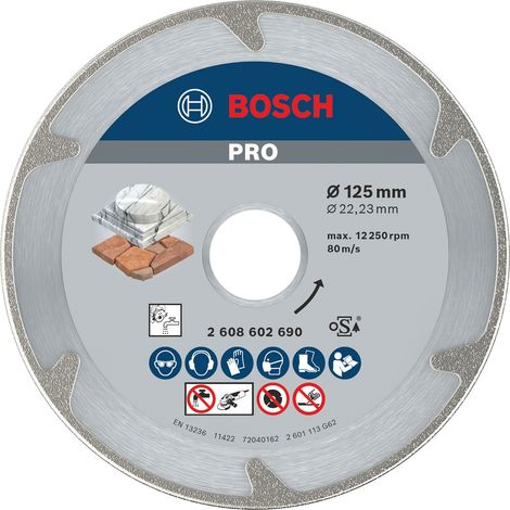 Bosch PRO Marble Diamanttrennscheibe 125 x 22,23 mm - 2608602690