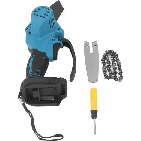 [JAMAIS UTILISÉ]Mini tronçonneuse électrique sans fil, portable et rapide, pour l'élagage de jardin, avec batterie 18 V. (1/5)