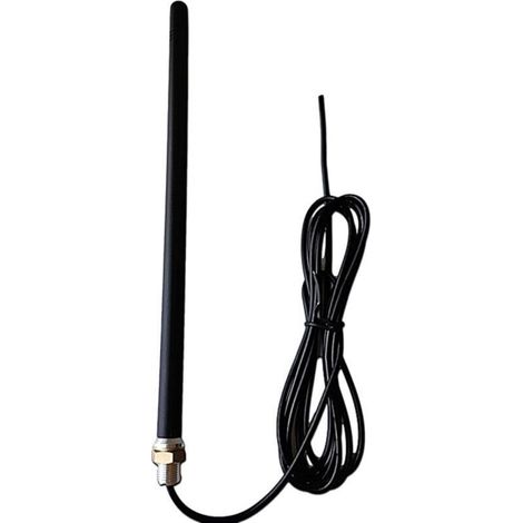Antenne extérieure noire (1 unité) pour télécommandes de porte de garage, antenne 433 MHz, étend la portée de la télécommande. (1/5)